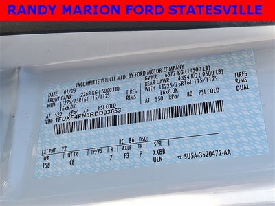 2024 Ford E-450SD 14' BOX TRUCK DRW