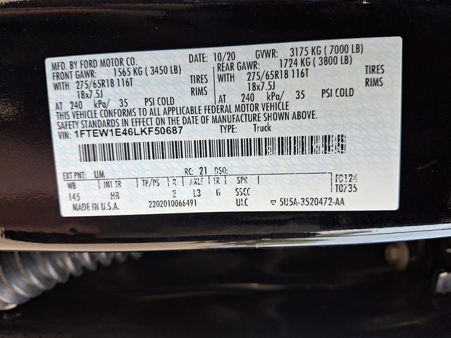 2020 Ford F-150 Lariat