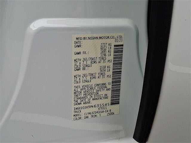 2023 Nissan Frontier PRO-4X