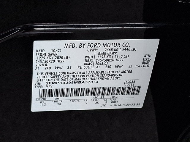 2021 Ford Edge ST Line