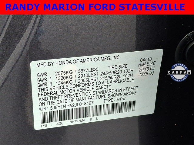 2018 Acura MDX 3.5L SH-AWD w/Technology Package