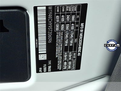 2025 Mercedes-Benz Sprinter 2500 Cargo 170 WB High Roof