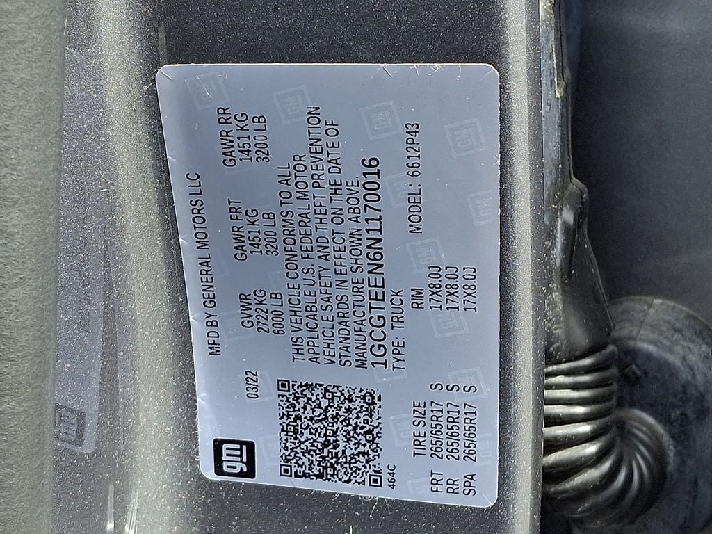 2022 Chevrolet Colorado ZR2