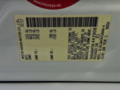 2017 Nissan Maxima SR