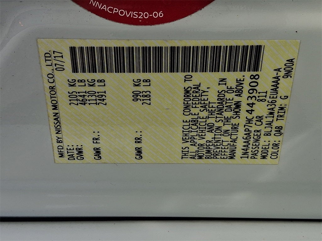 2017 Nissan Maxima SR