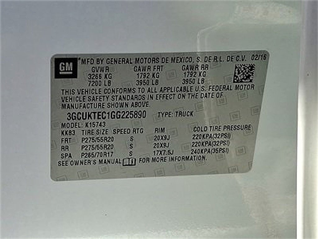 2016 Chevrolet Silverado 1500 High Country