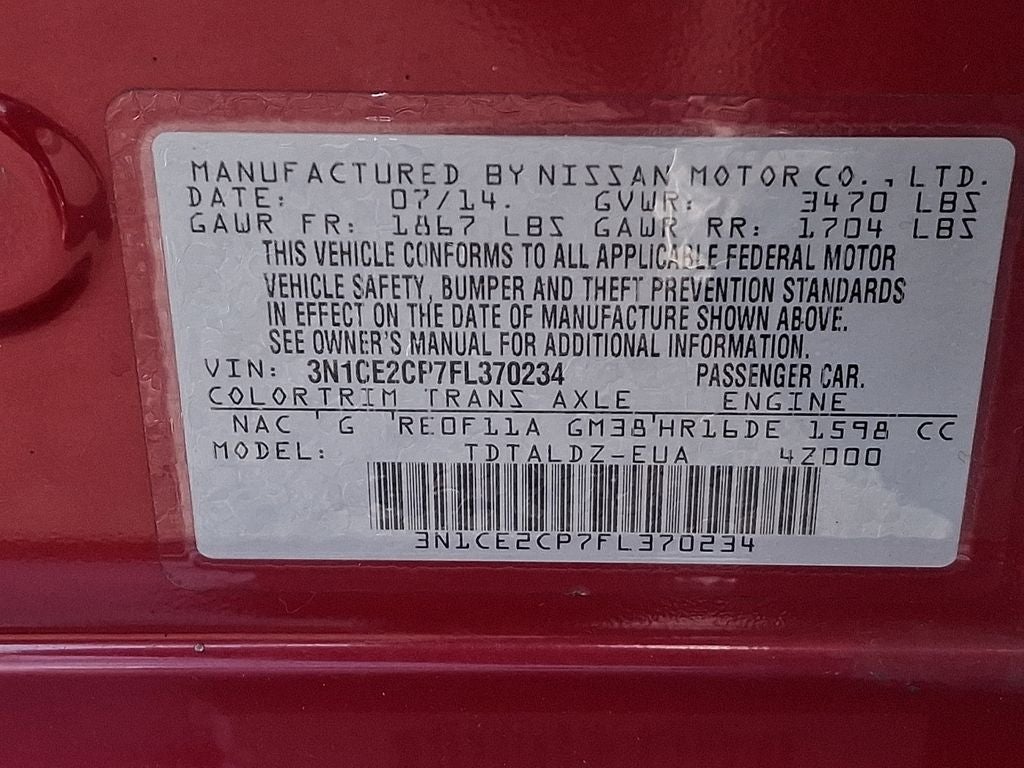 2015 Nissan Versa Note SV