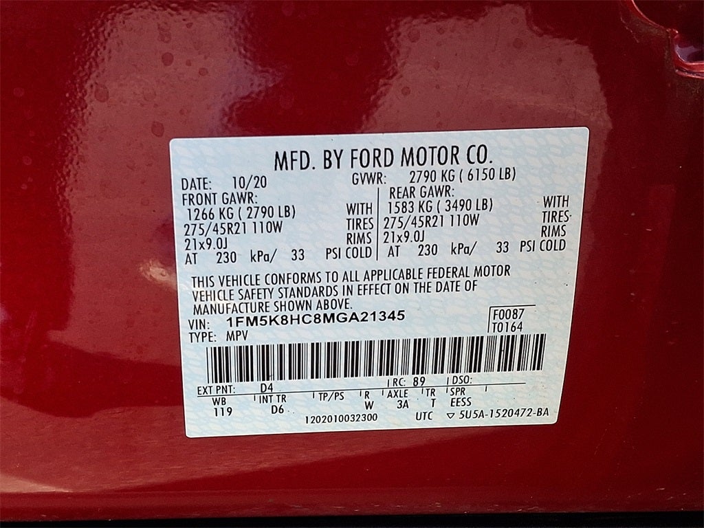 2021 Ford Explorer Platinum