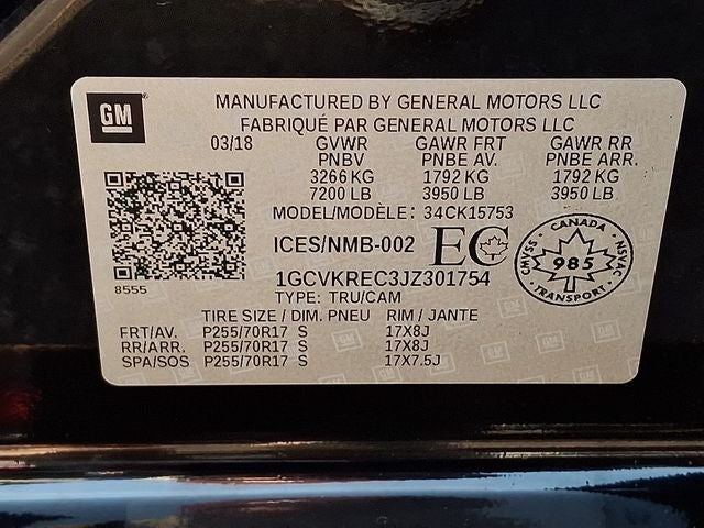 2018 Chevrolet Silverado 1500 LT LT1