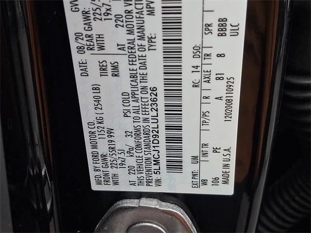 2020 Lincoln Corsair Standard