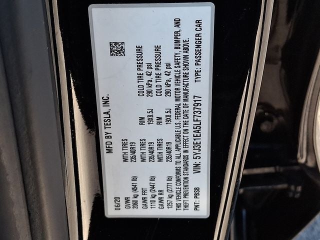 2020 Tesla Model 3 Standard
