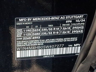 2025 Mercedes-Benz GLB GLB 250 4MATIC®