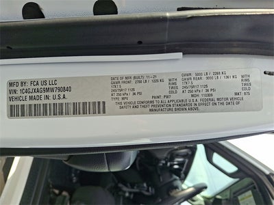 2021 Jeep Wrangler Sport