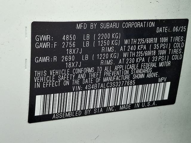 2025 Subaru Outback Onyx Edition