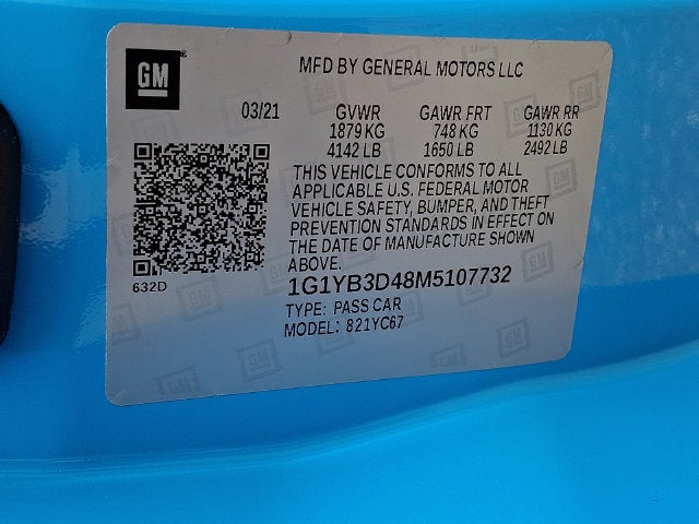 2021 Chevrolet Corvette Stingray 2LT