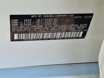 2025 Subaru Legacy Premium