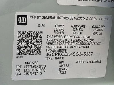 2025 Chevrolet Silverado 1500 Custom Trail Boss