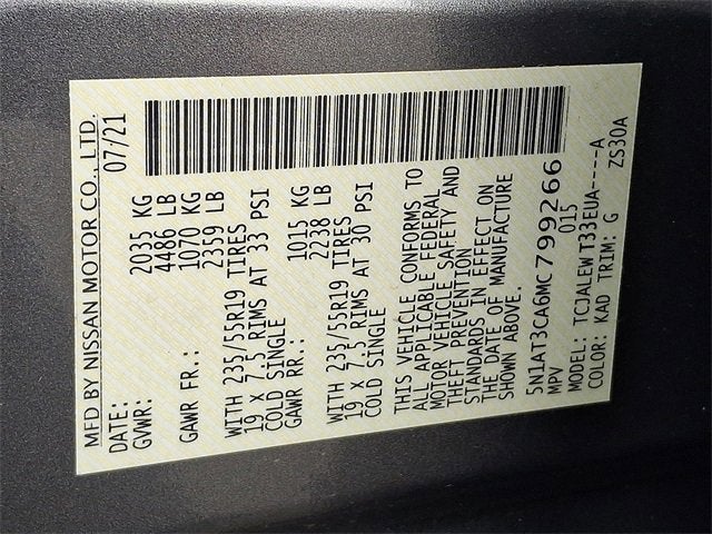 2021 Nissan Rogue SL