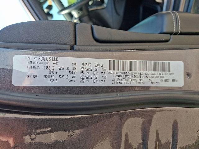 2017 Jeep Grand Cherokee Limited 4x2