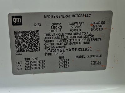 2024 Chevrolet Silverado 3500 HD WT DRW