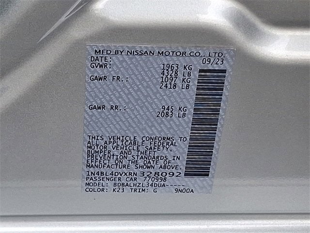 2024 Nissan Altima SV FWD