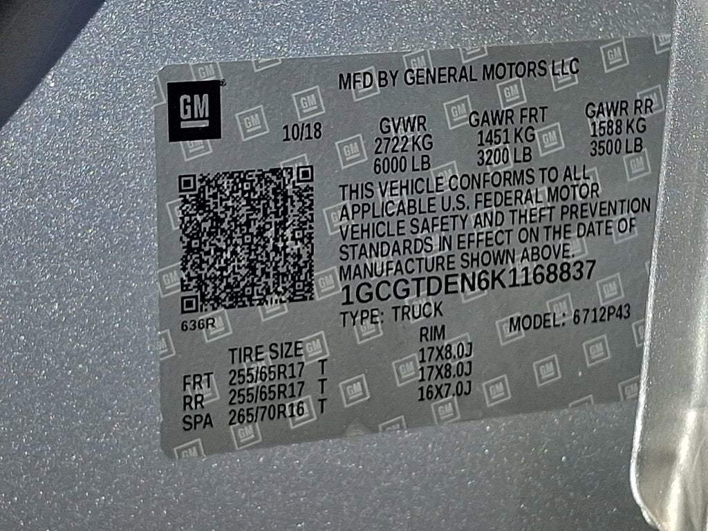 2019 Chevrolet Colorado 4WD Z71