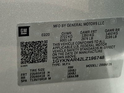 2020 Cadillac XT5 Luxury