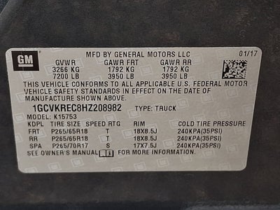 2017 Chevrolet Silverado 1500 LT