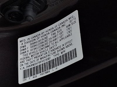 2015 Honda CR-V EX-L