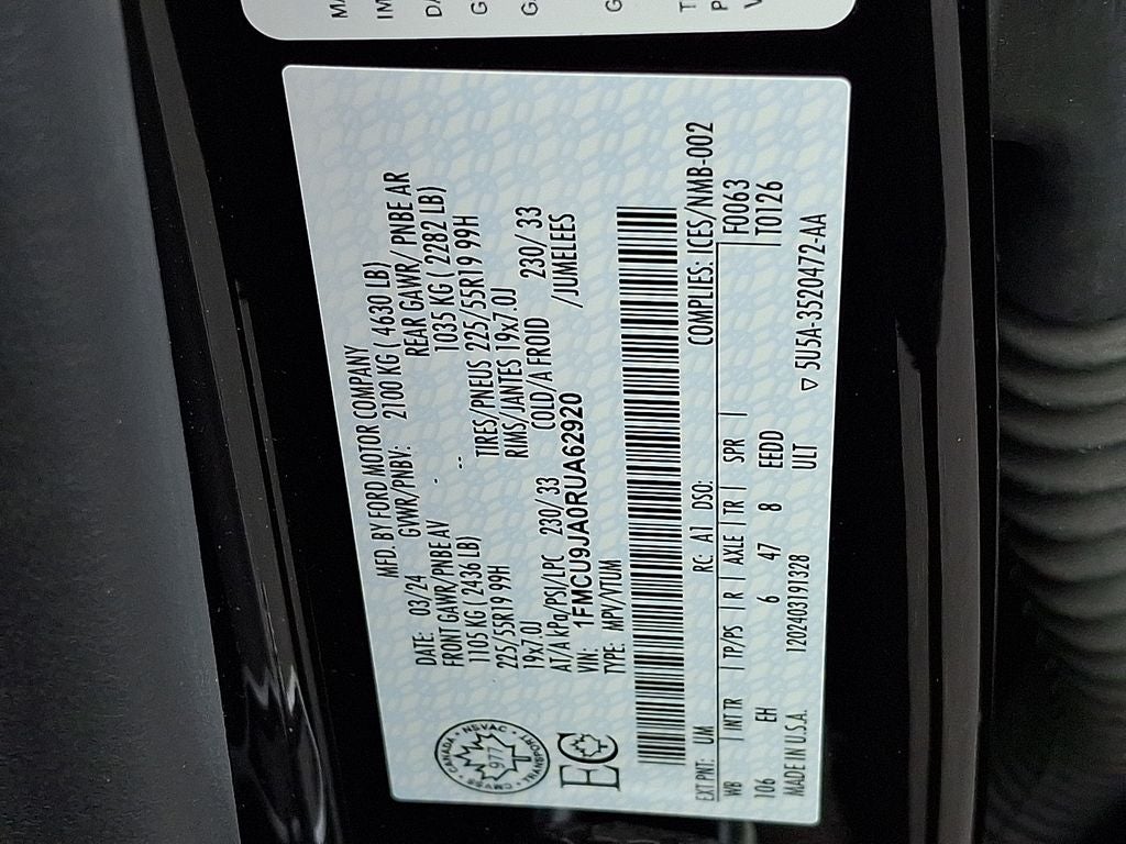 2024 Ford Escape Platinum