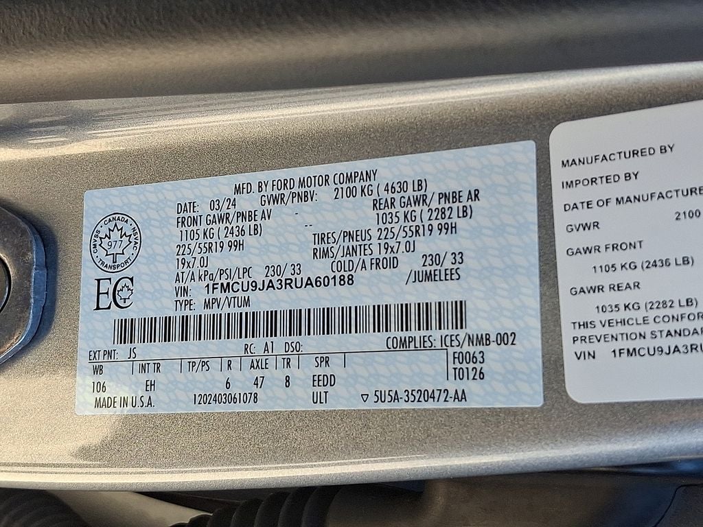 2024 Ford Escape Platinum