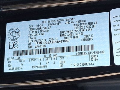 2024 Ford Escape Platinum