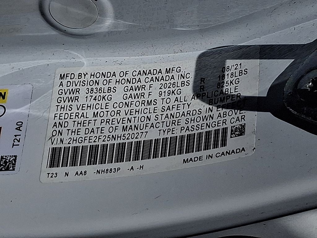 2022 Honda Civic LX