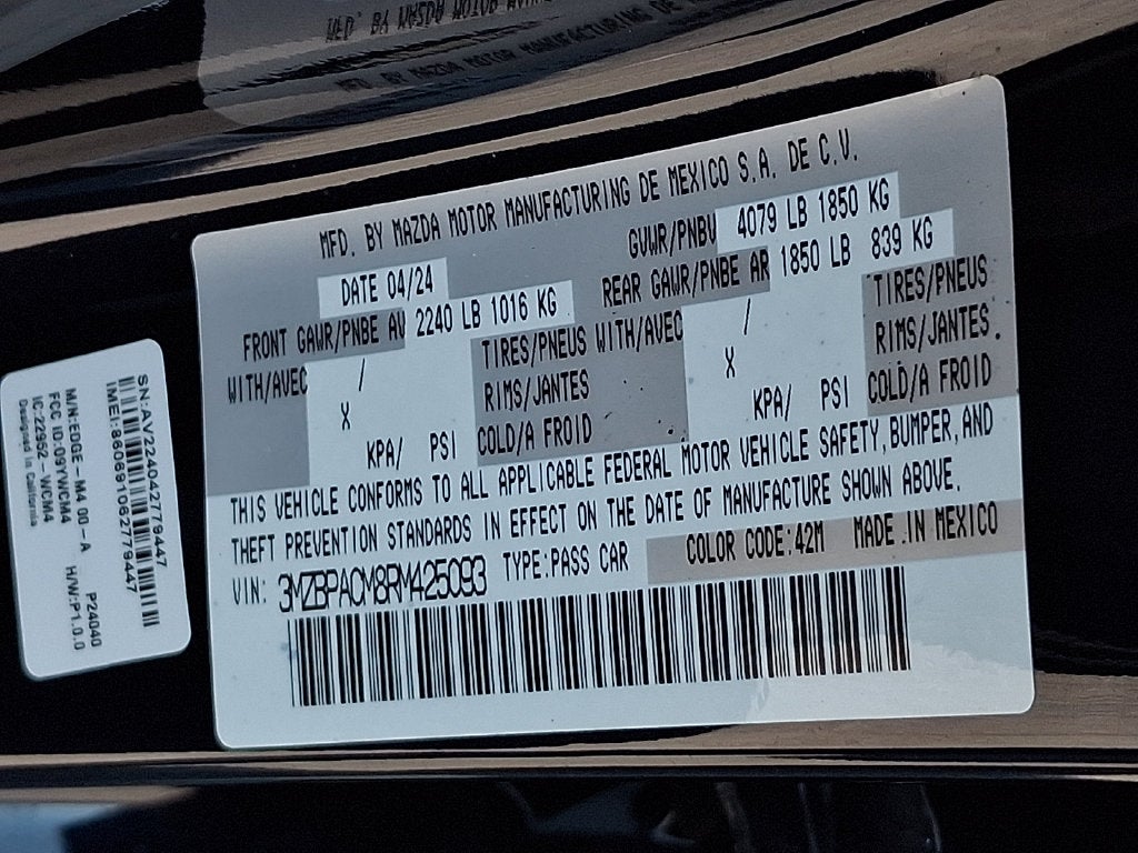 2024 Mazda Mazda3 2.5 S Preferred Package