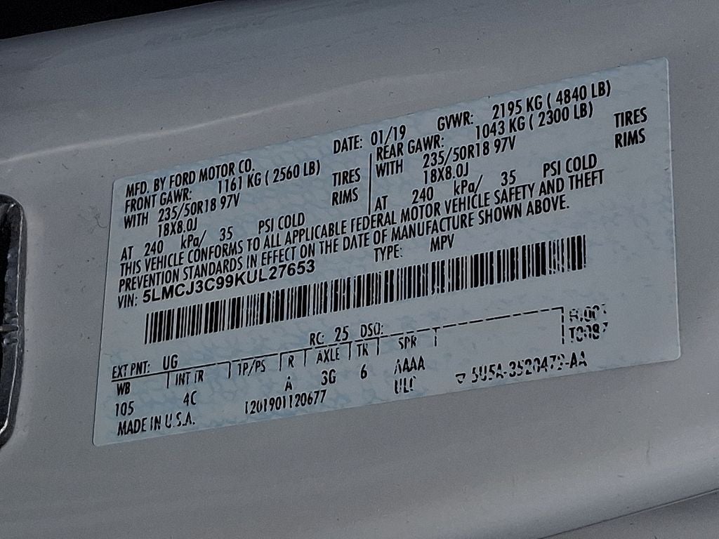 2019 Lincoln MKC Reserve