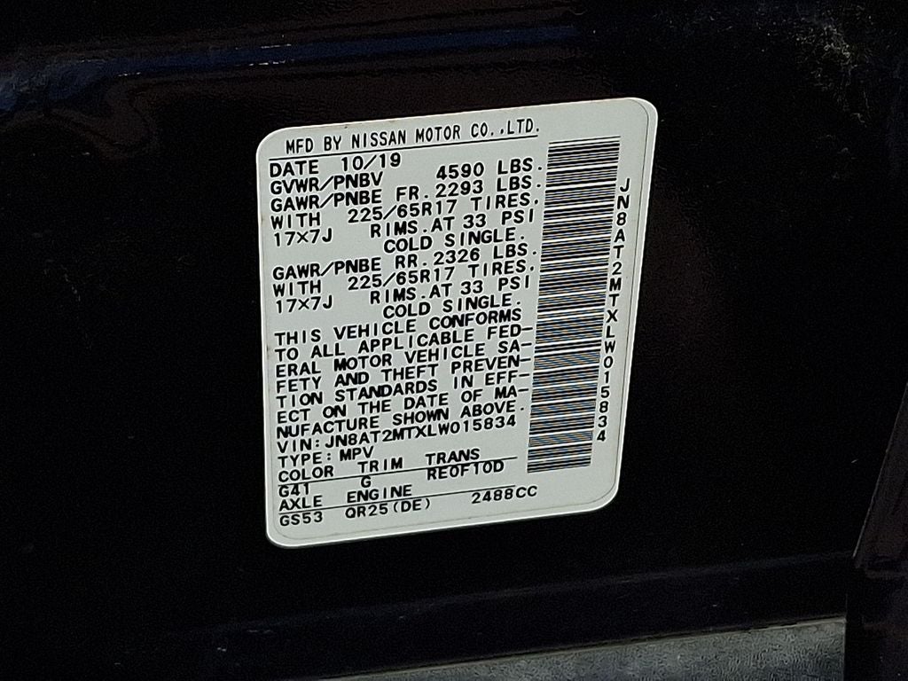 2020 Nissan Rogue SV