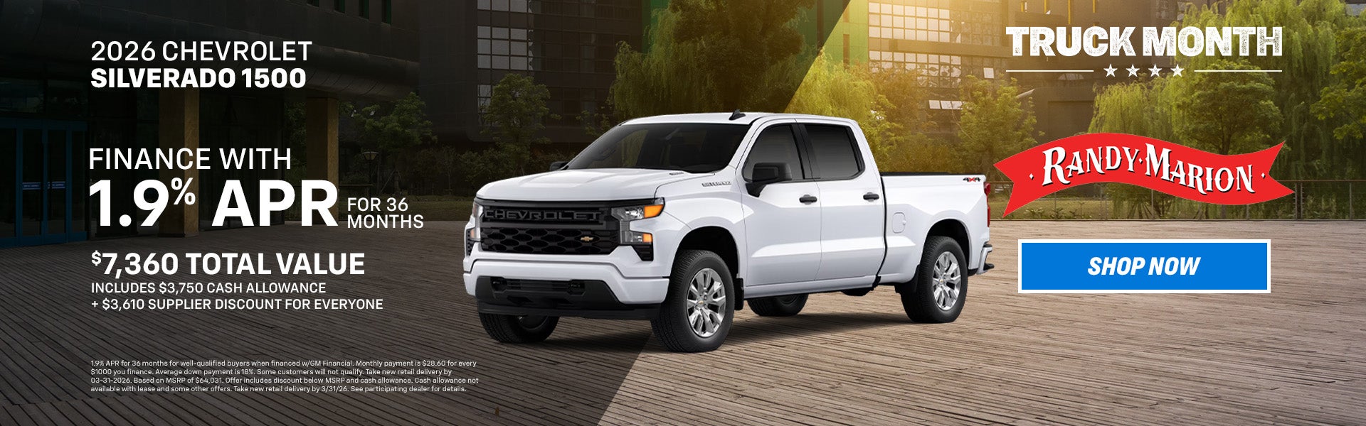 Silverado March Offer Truck Mont