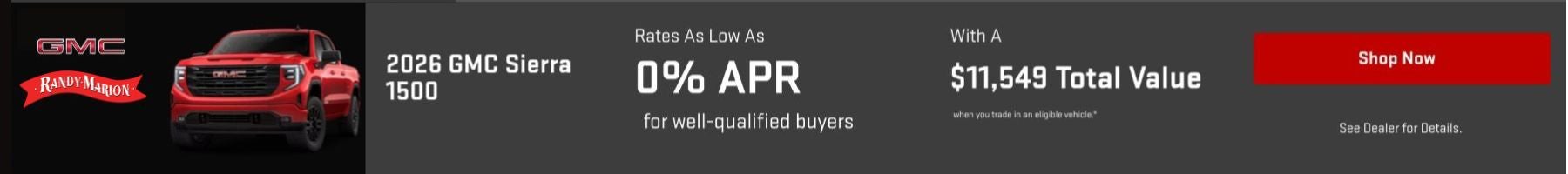 Feb 2026 SRP GMC Sierra 1500 Offer